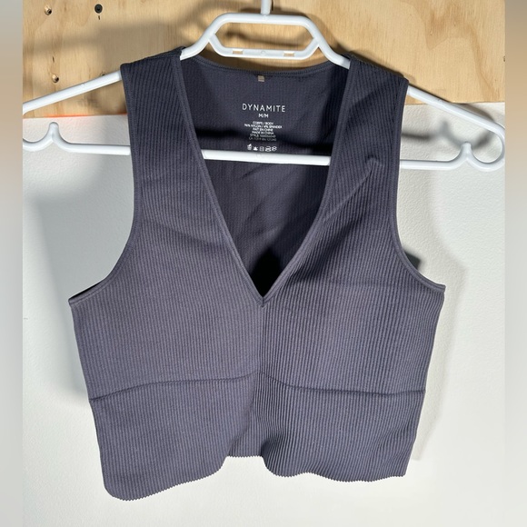 Dynamite, STRETCHY CROPPED TOP - Picture 1 of 4